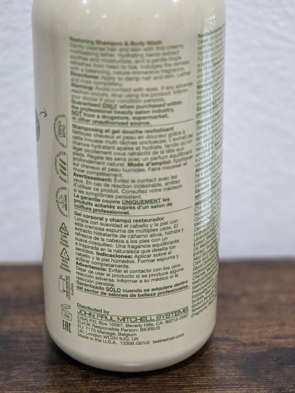 Paul Mitchell Tea Tree Hemp Restoring Shampoo & Body Wash - Picture 4 of 4